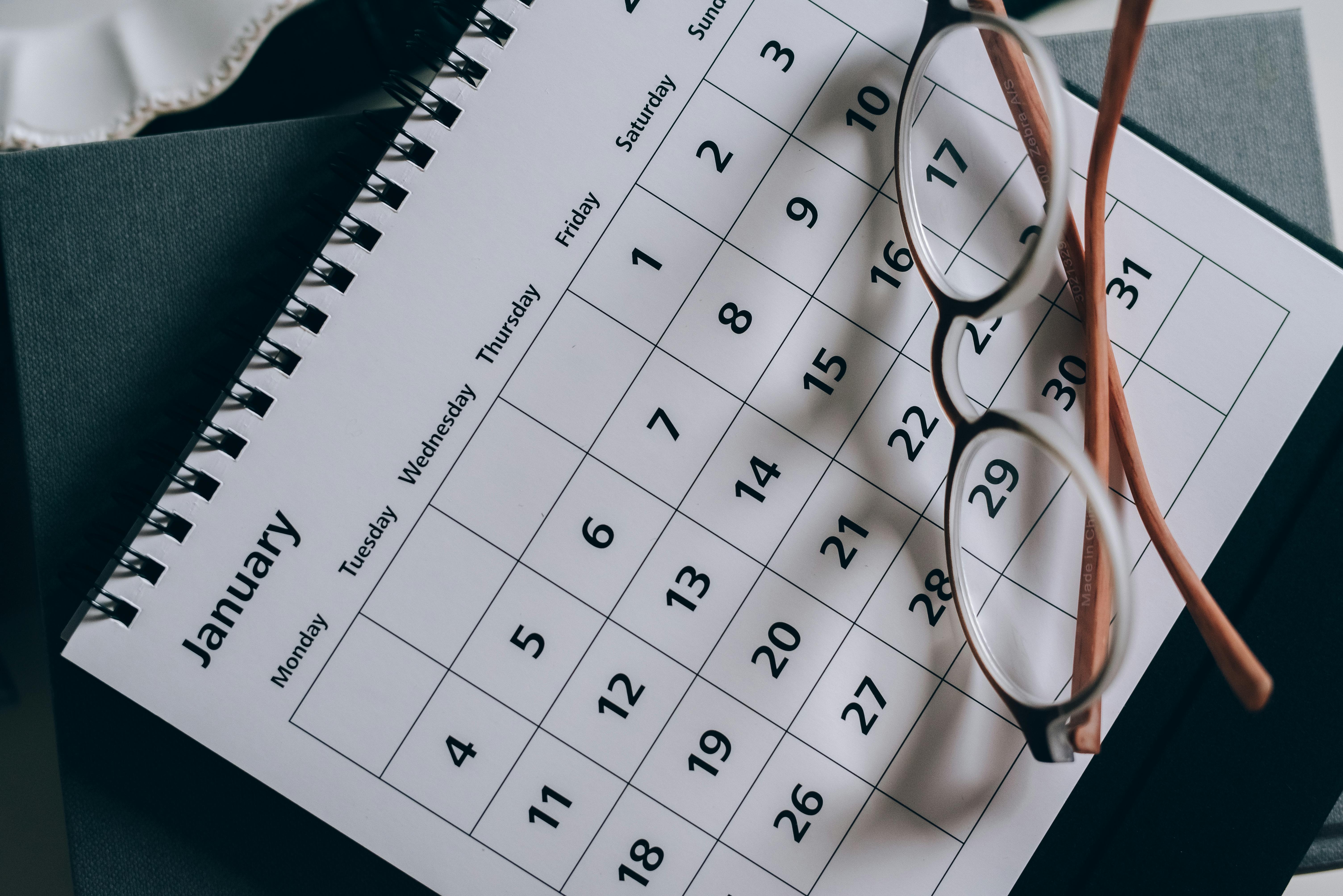 Ein Tischkalender | Quelle: Pexels