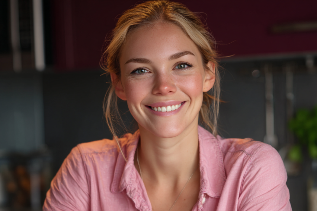 Eine lächelnde Frau | Quelle: Midjourney