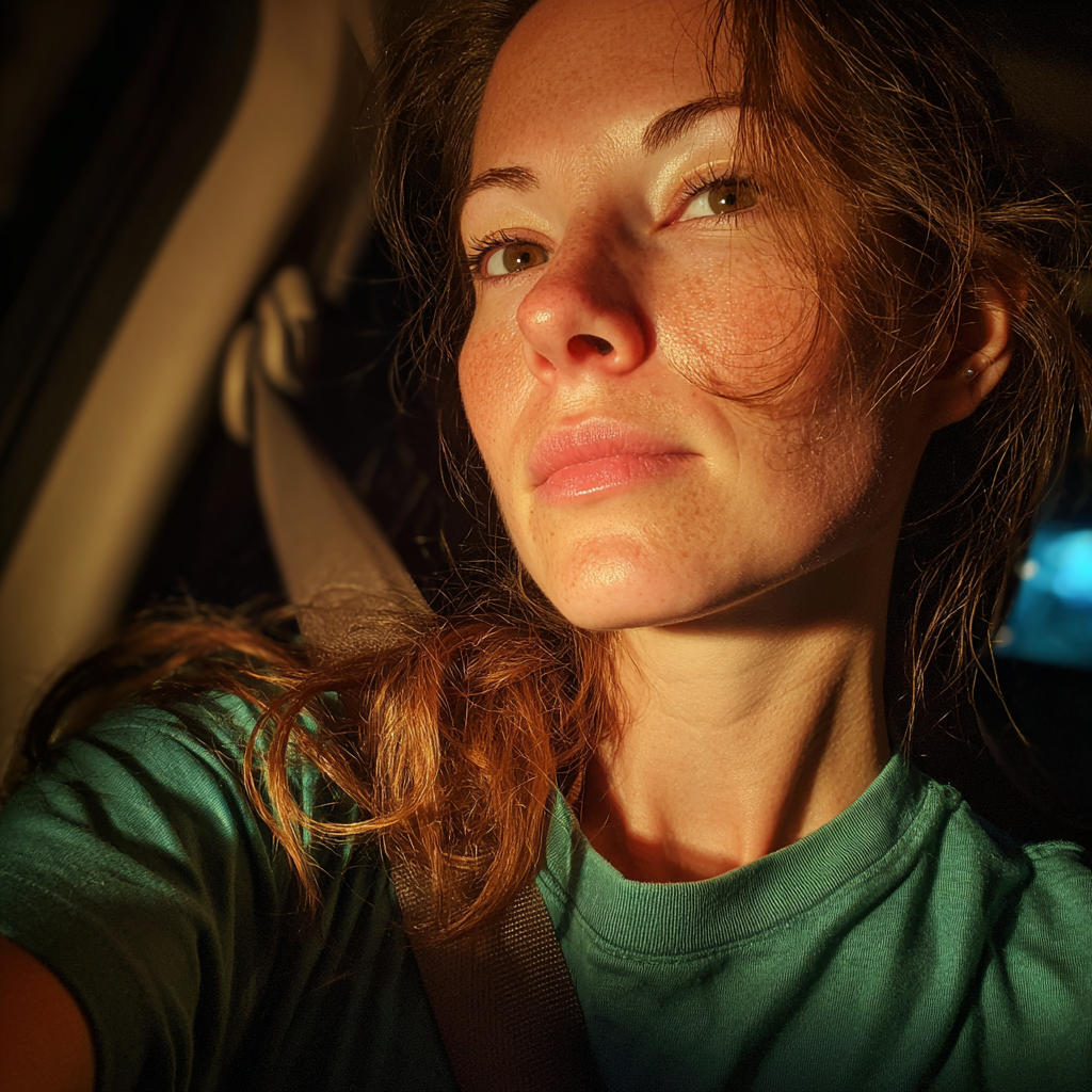 Eine Frau am Steuer eines Autos | Quelle: Midjourney