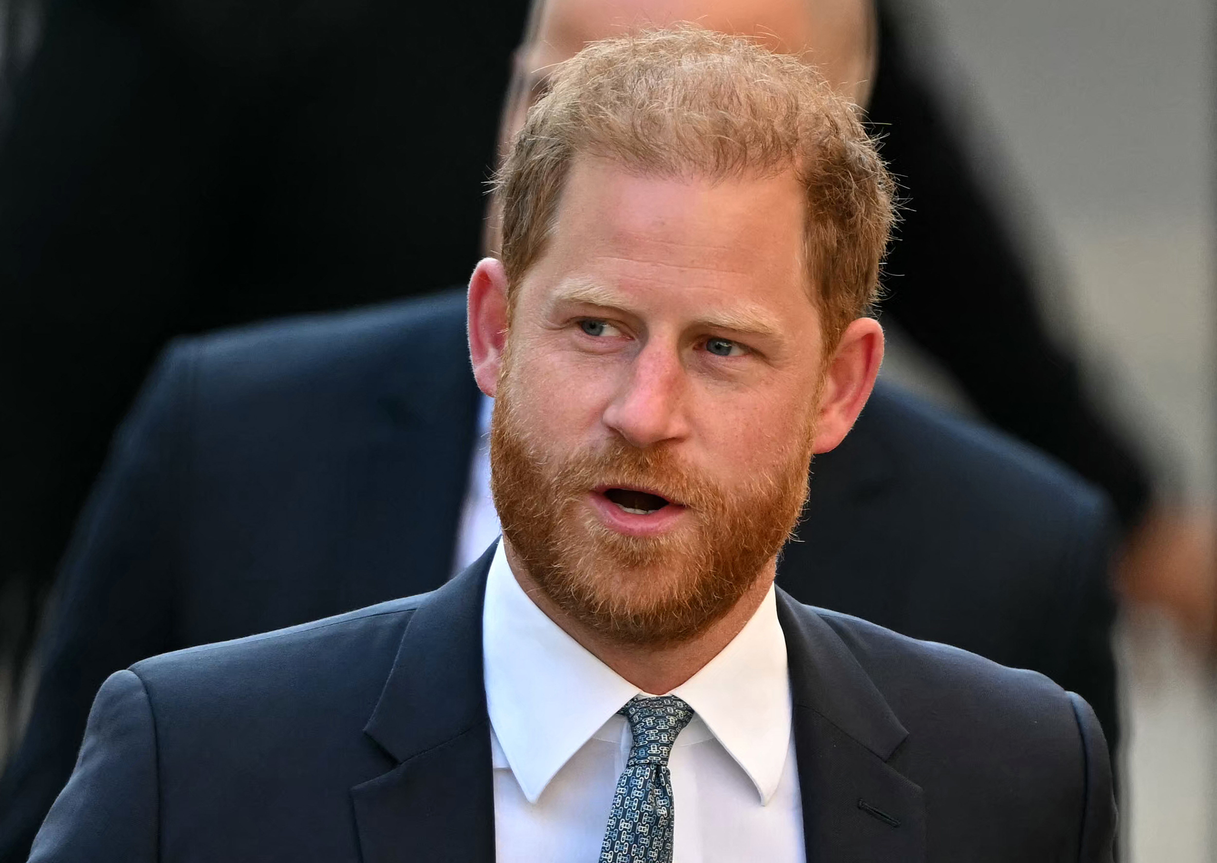 Harry kommt am 8. April 2025 vor dem britischen High Court in London an, um seinen Rechtsstreit über die Sicherheit Großbritanniens zu führen | Quelle: Getty Images