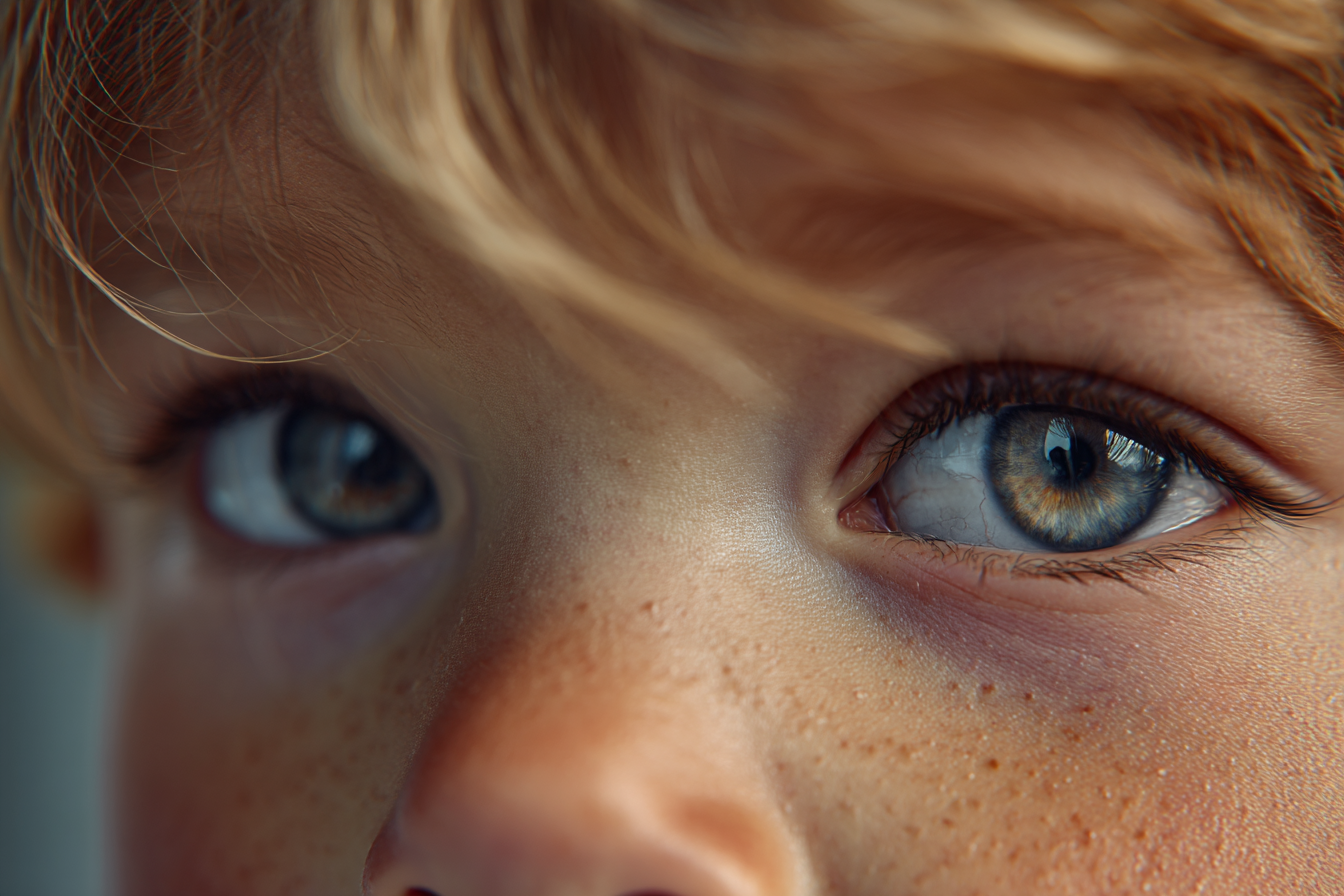 Eine Nahaufnahme der Augen eines Kindes | Quelle: Midjourney