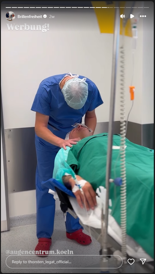 Thorsten Legat unmittelbar vor seinem Eingriff | Quelle: https://www.instagram.com/thorsten_legat_official