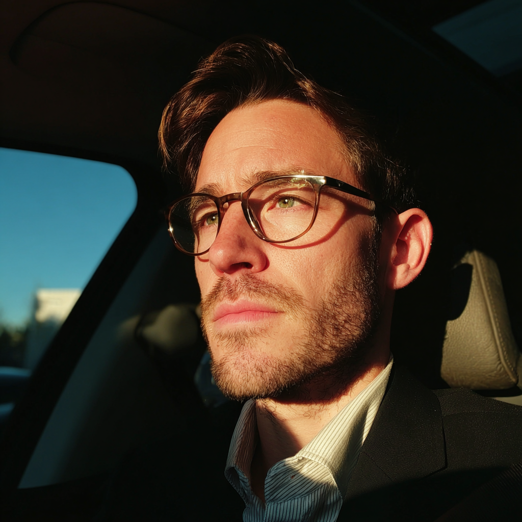 Ein Mann am Steuer eines Autos | Quelle: Midjourney