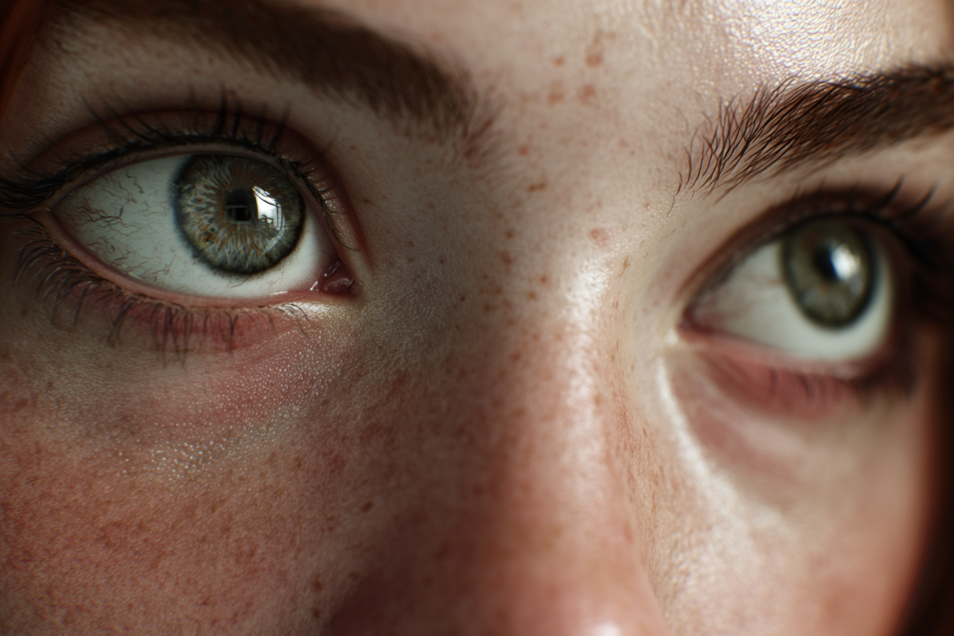 Eine Nahaufnahme der Augen einer Frau | Quelle: Midjourney