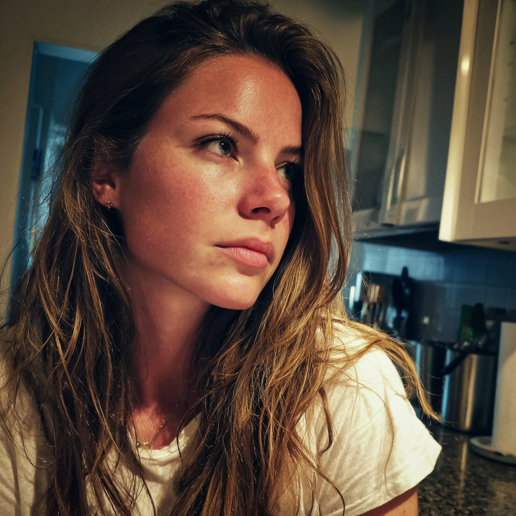 Eine Frau, die in einer Küche steht | Quelle: Midjourney