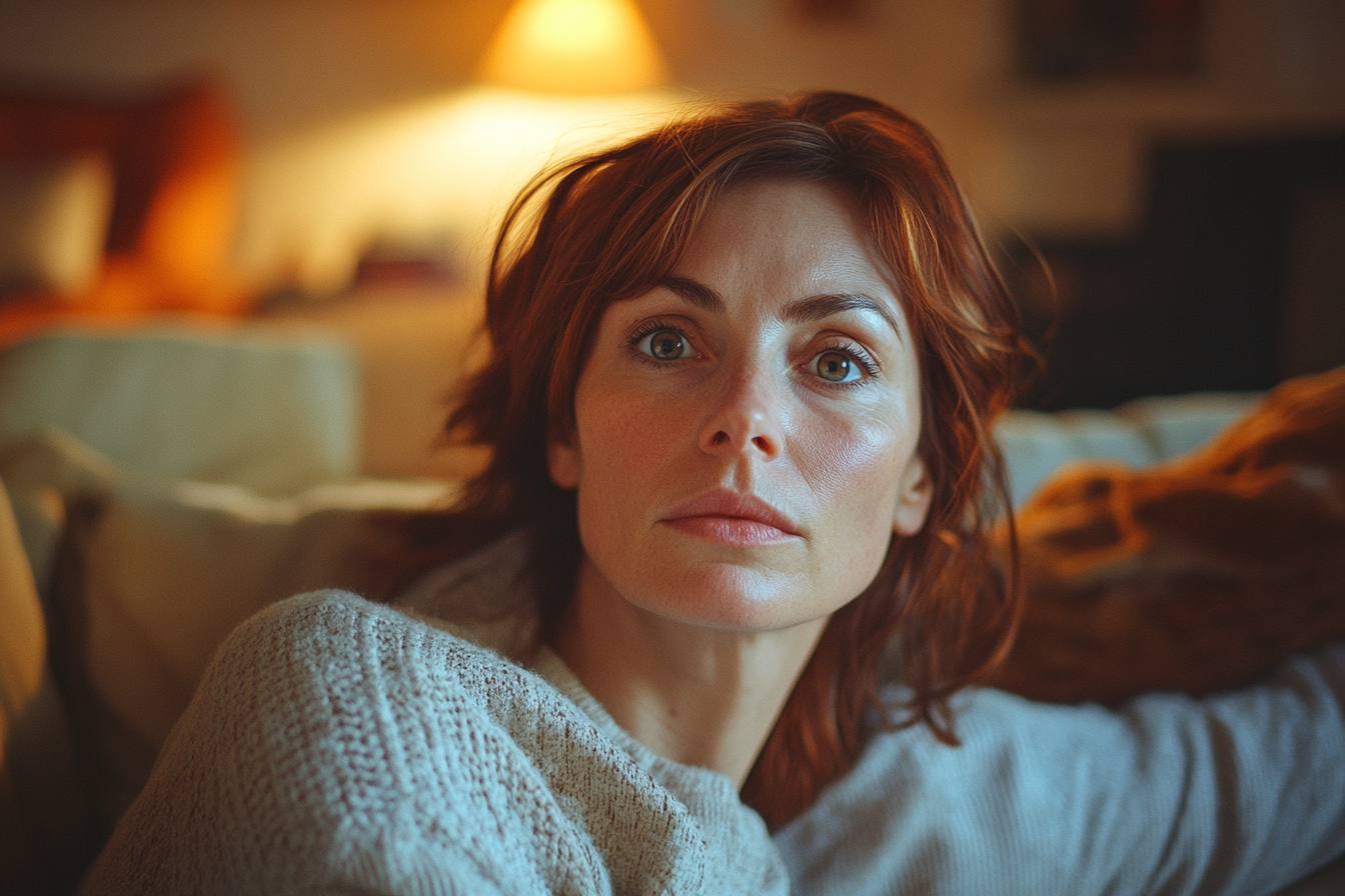 Frau mit leicht schockiertem Gesichtsausdruck | Quelle: Midjourney