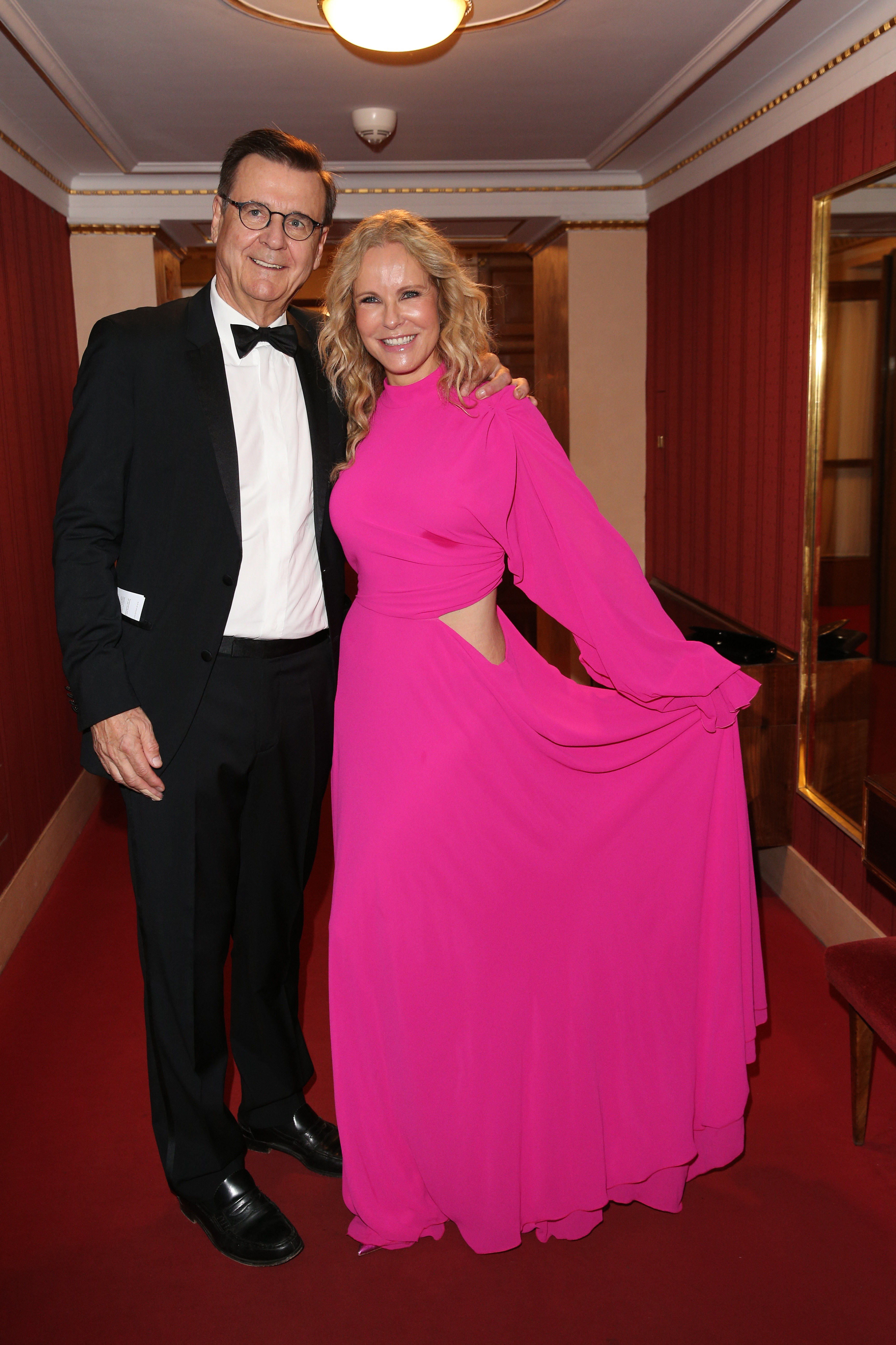 Katja Burkard und Hans Mahr 2019 beim Europäischen Kulturpreis Taurus in Wien | Quelle: GettyImages