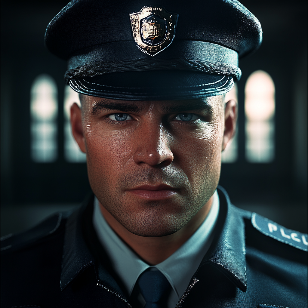 Ein Polizeibeamter | Quelle: Midjourney