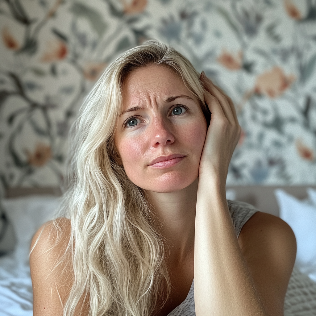 Eine Nahaufnahme einer Frau | Quelle: Midjourney