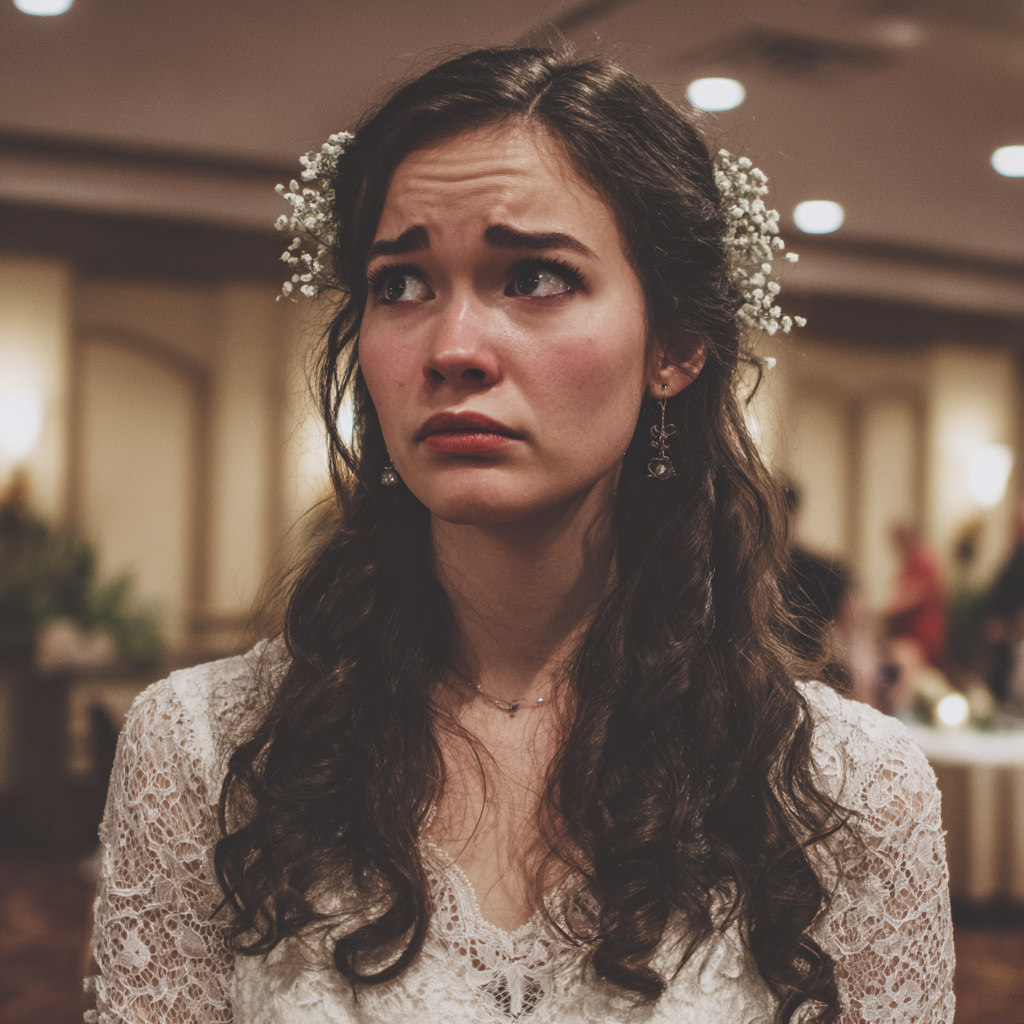 Eine weinende Braut | Quelle: Midjourney