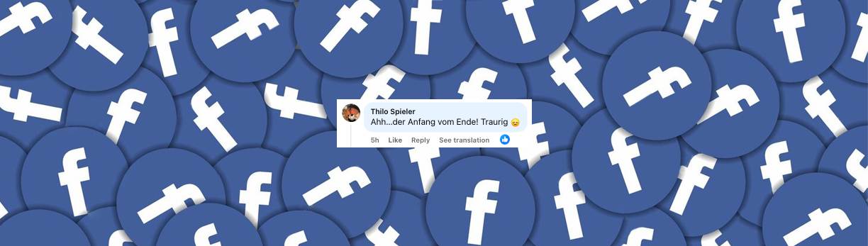 Nutzer zeigt sich traurig ob der Nachricht über die Weihnachtsmärkte | Quelle: Facebook/Bild