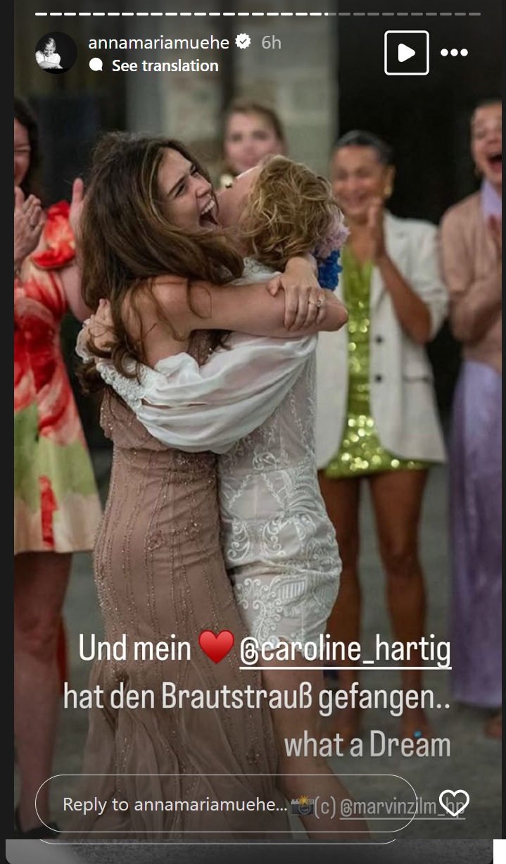 Screenshots der Stories der Schauspielerin | Quelle: Instagram/annamariamuehe