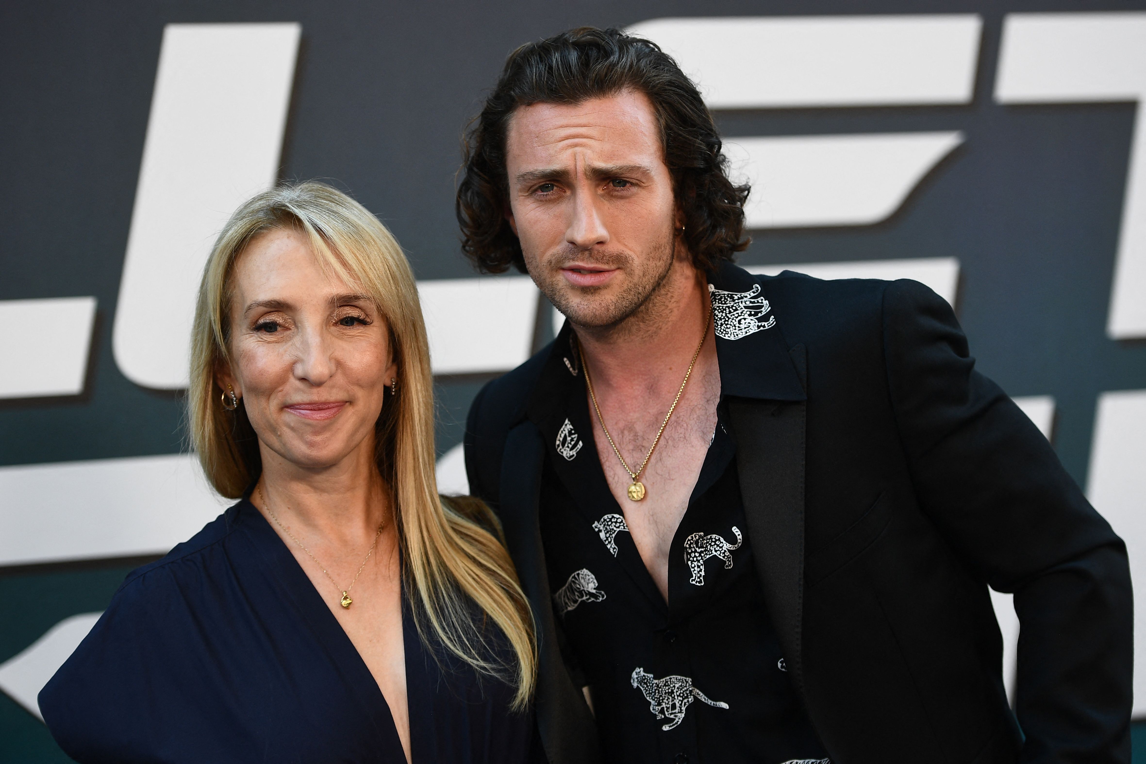 Sam und Aaron Taylor-Johnson bei der Vorschau von „Bullet Train“ am 18. Juli 2022 | Quelle: Getty Images