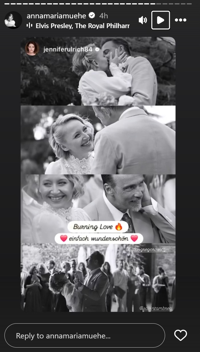 Screenshots der Stories der Schauspielerin | Quelle: Instagram/annamariamuehe
