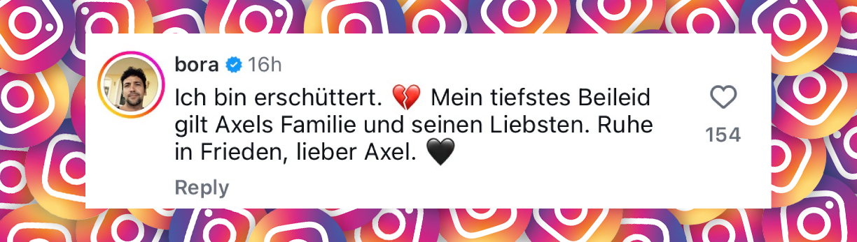 Bora Dagtekin, Instagram-Kommentar | Quelle: https://www.instagram.com/p/DZKgbH8ASFb/