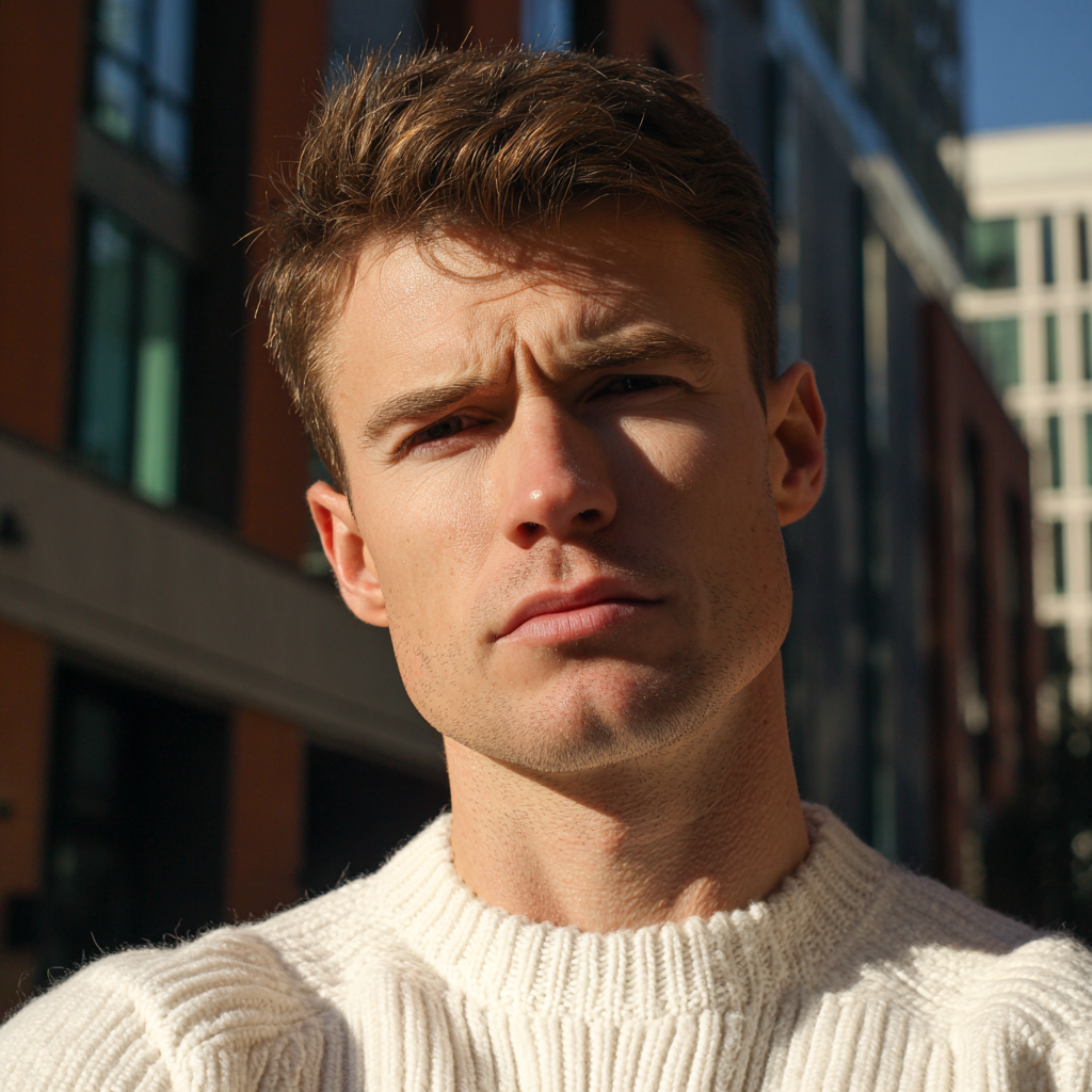 Eine Nahaufnahme eines wütenden Mannes | Quelle: Midjourney