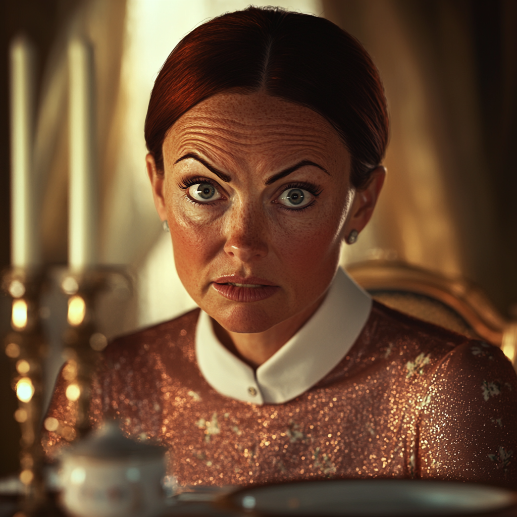 Kobieta marszczy brwi | Źródło: Midjourney