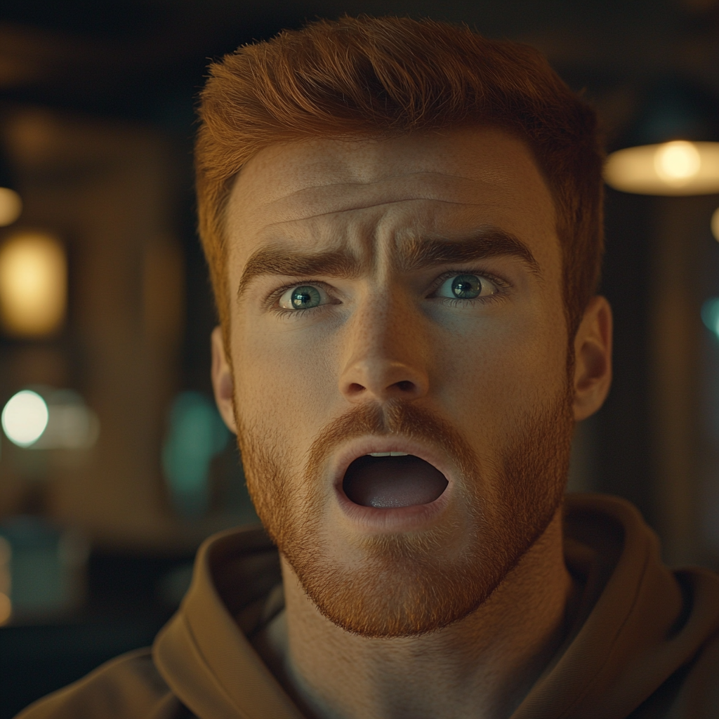 Ein schockierter Mann | Quelle: Midjourney