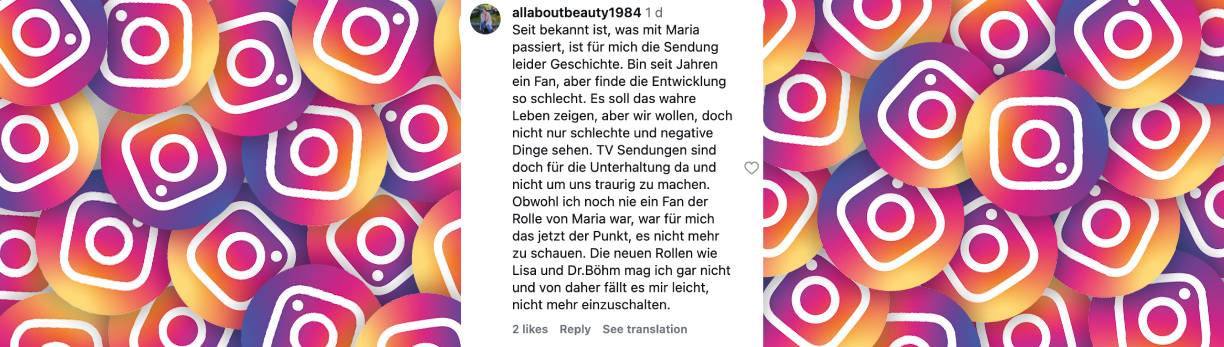 Nutzer-Kommentar | Quelle: Instagram/inallerfreundschaft_official