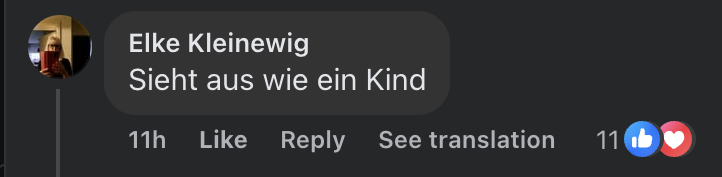 Kommentar aus Social Media | Quelle: Facebook