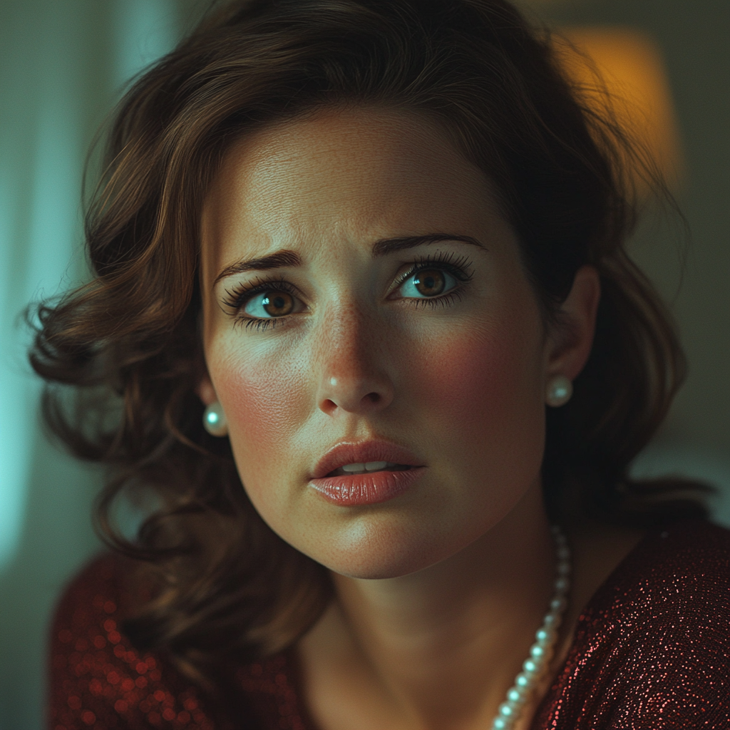 Eine verzweifelte Frau | Quelle: Midjourney