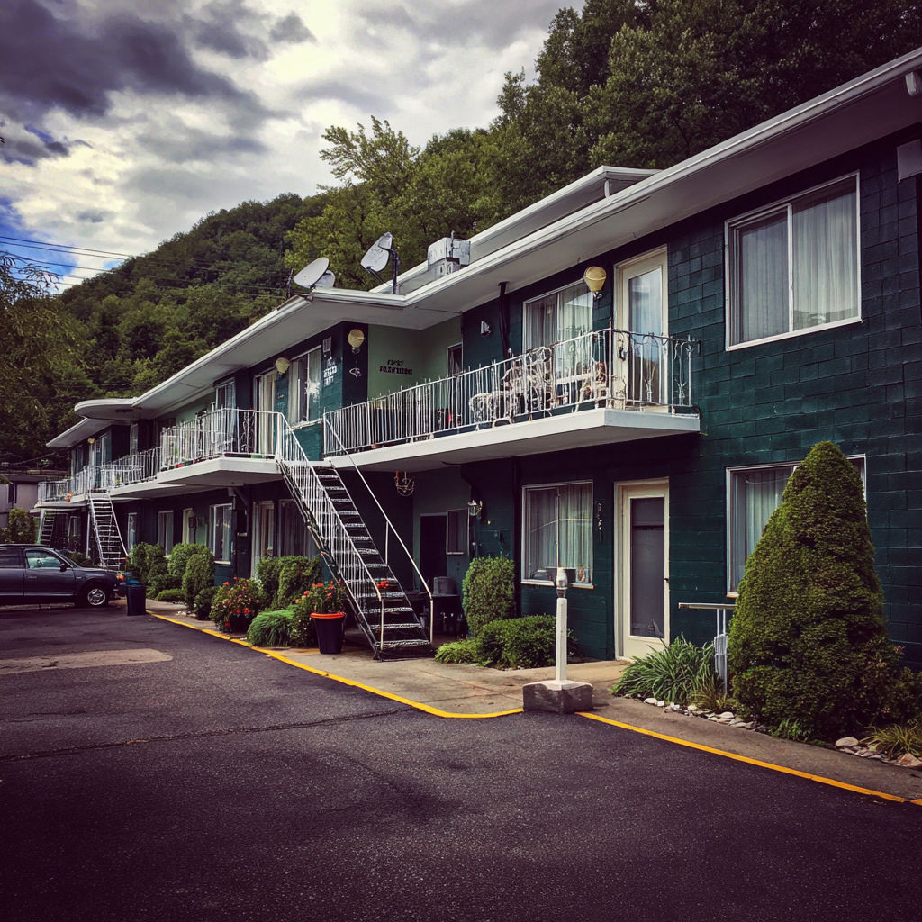 Das Äußere eines Motels | Quelle: Midjourney