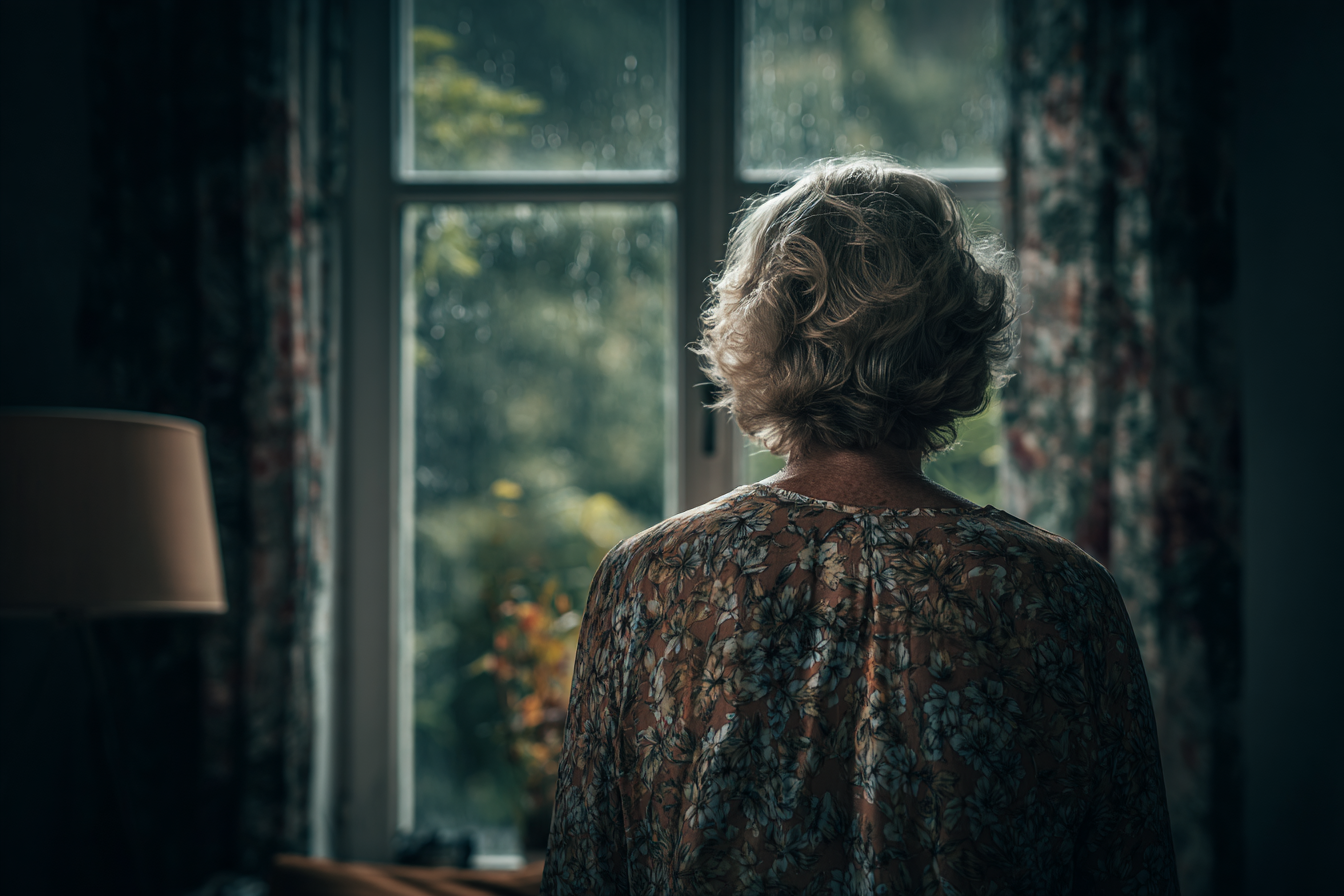 Eine Frau, die an einem Fenster steht | Quelle: Midjourney