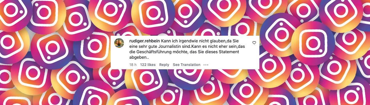 Nutzer kommentiert das Erklärungsvideo von Katja Burkhard | Quelle: Instagram/katja_burkard_official