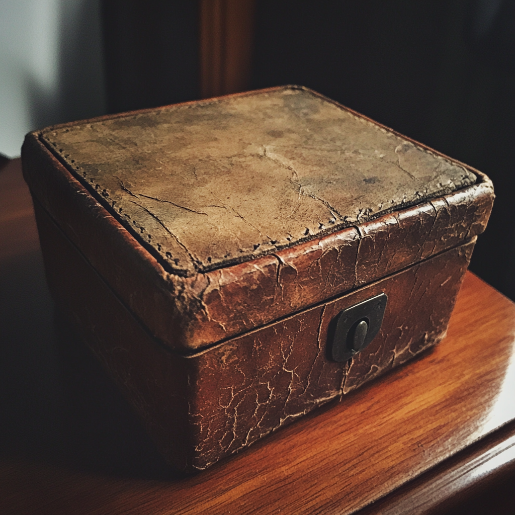 Eine alte Leder-Uhrenbox | Quelle: Midjourney