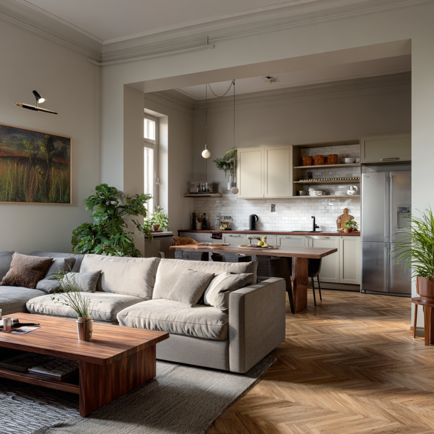 Eine gut gepflegte Eigentumswohnung | Quelle: Midjourney