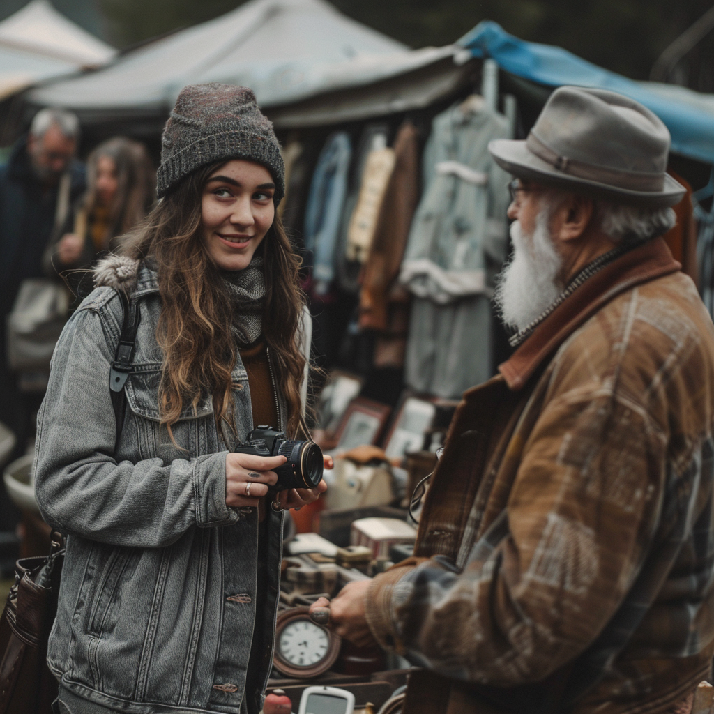 Sylvia hat auf einem Flohmarkt eine alte Kamera gekauft, die einen unentwickelten Film enthielt.