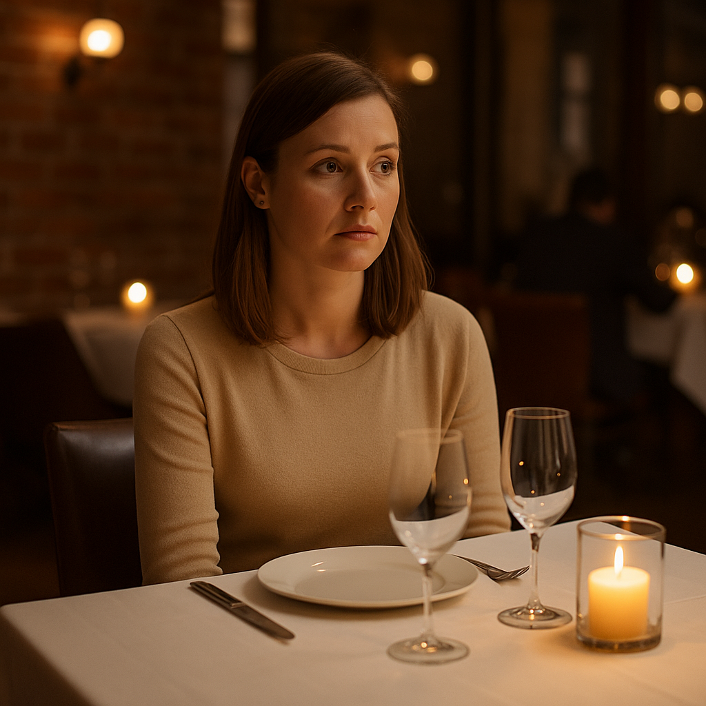Eine Frau, die in einem Restaurant sitzt | Quelle: Pexels
