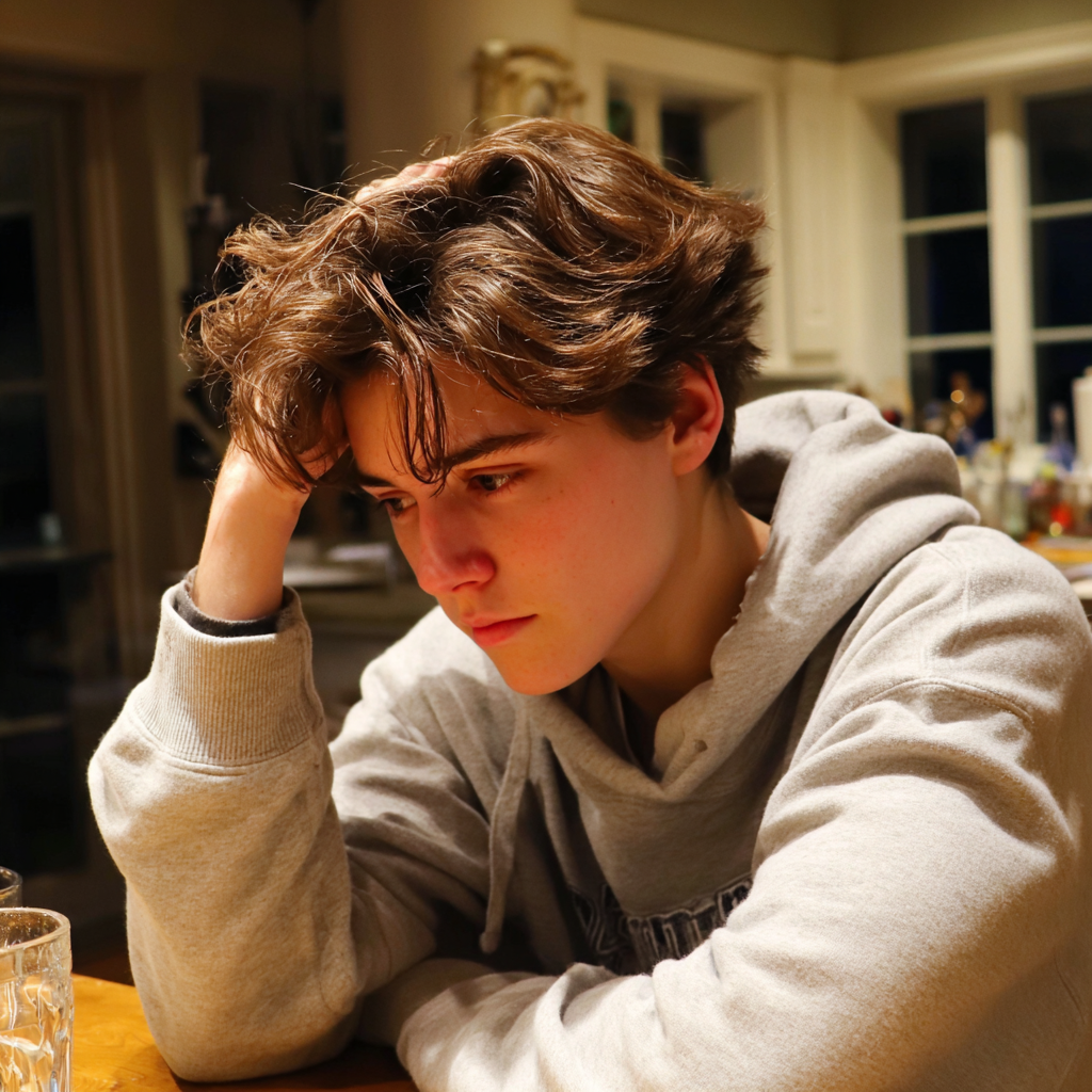 Ein Teenager, der sich den Kopf hält | Quelle: Midjourney