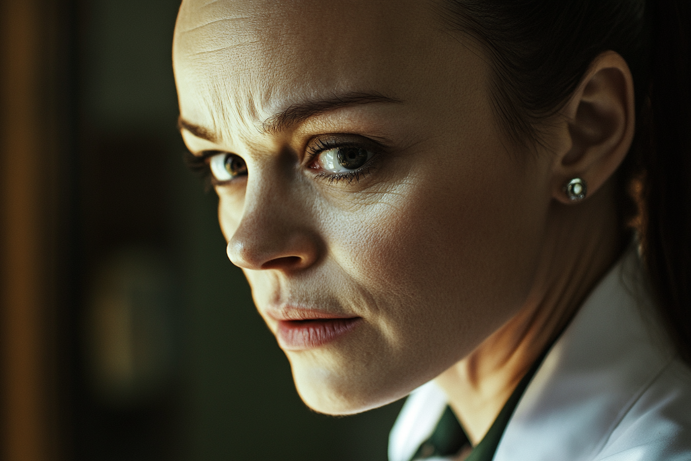 Kobieta spoglądająca w bok | Źródło: Midjourney