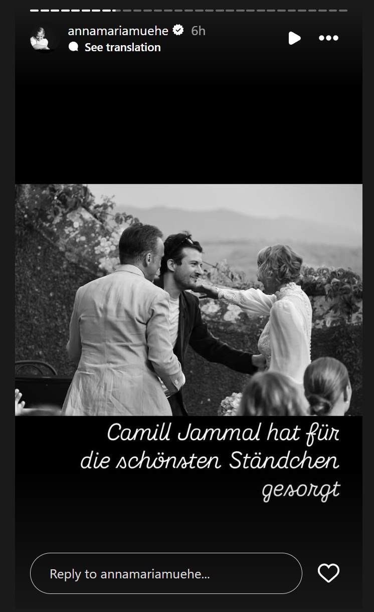 Screenshots der Stories der Schauspielerin | Quelle: Instagram/annamariamuehe