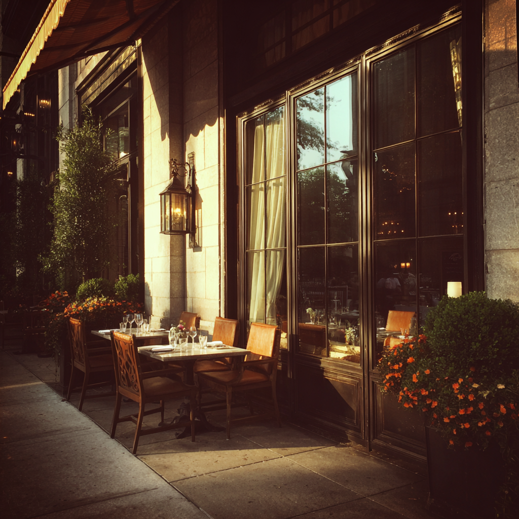 Das Äußere eines Restaurants | Quelle: Midjourney