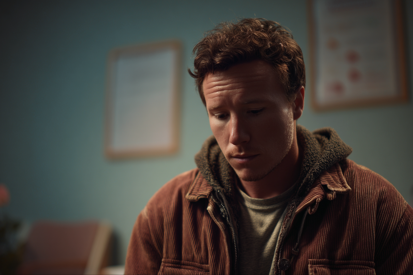 Ein aufgewühlter Mann | Quelle: Midjourney