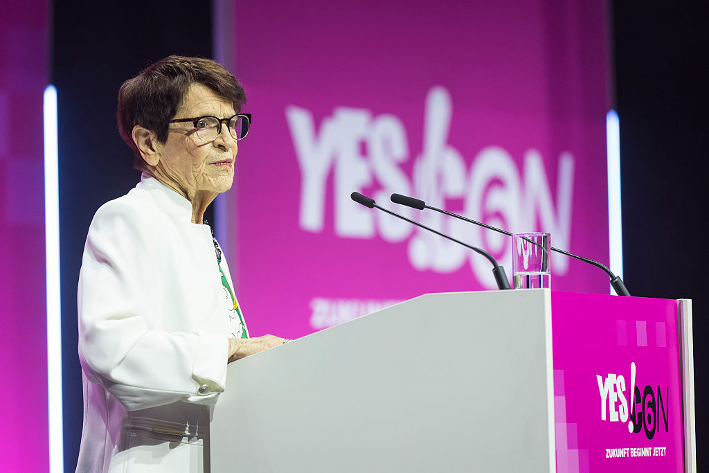 Rita Suessmuth am zweiten Tag der Yes!Con Cancer Convention auf dem EUREF-Campus 17 am 10. Mai 2025 in Berlin, Deutschland. | Quelle: Getty Images