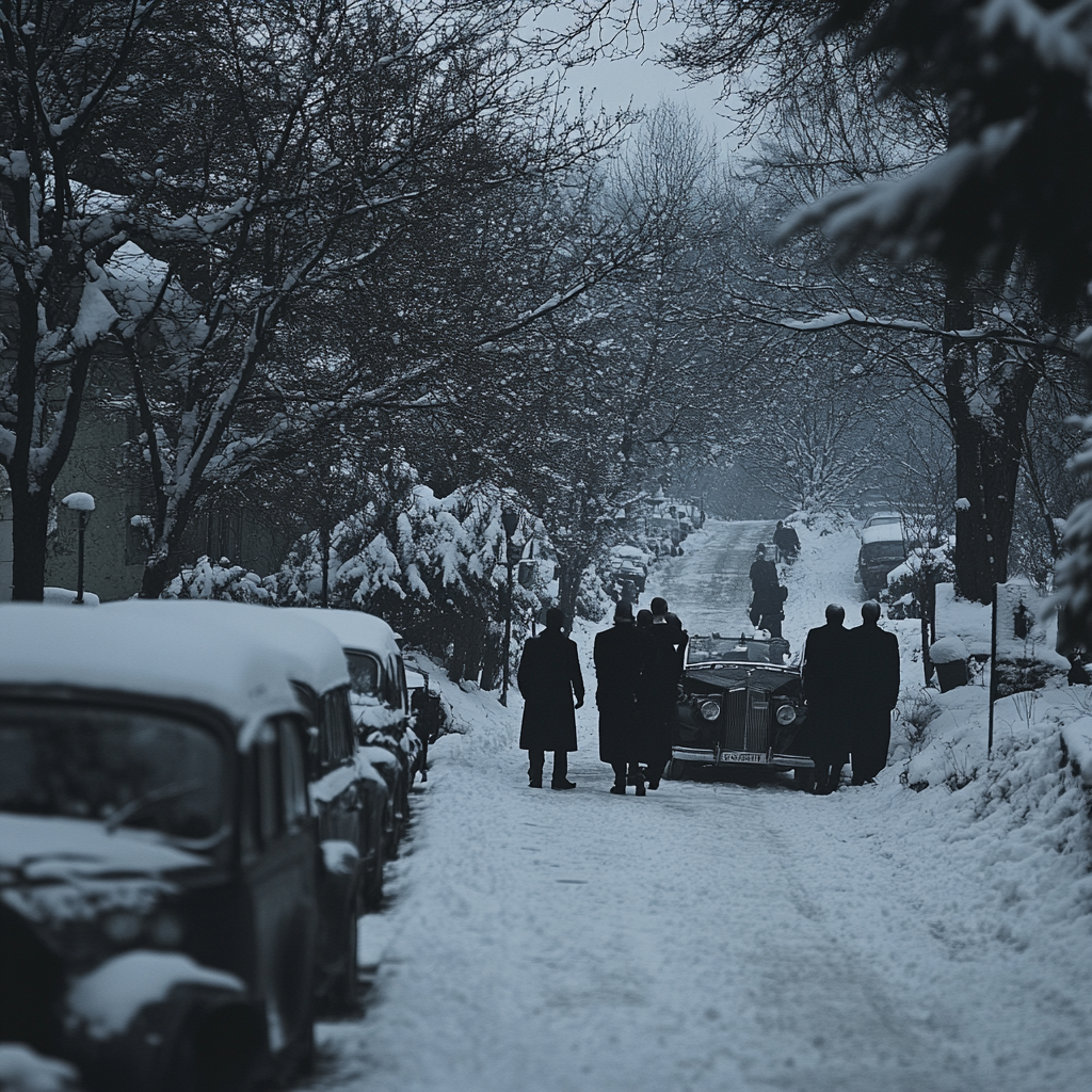 Winterbeerdigung | Quelle: Midjourney