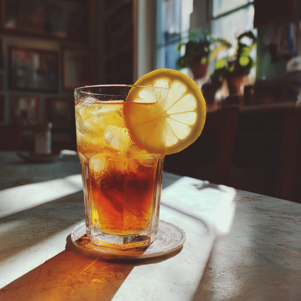 Ein Glas Eistee | Quelle: Midjourney