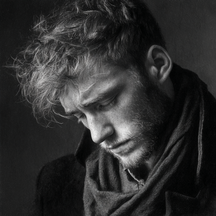 Ein müde aussehender Mann | Quelle: Midjourney