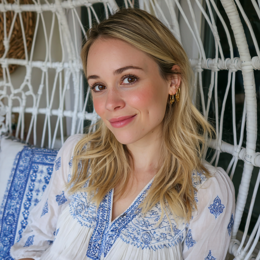 Eine lächelnde schwangere Frau | Quelle: Midjourney