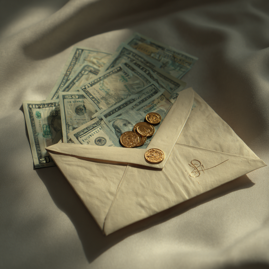 Ein Umschlag mit Geld | Quelle: Midjourney