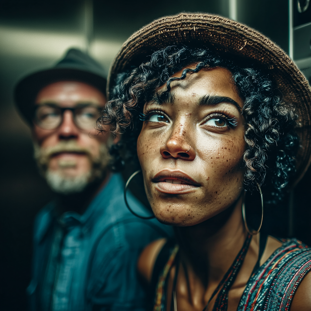 Eine Frau verlässt einen Aufzug | Quelle: Midjourney