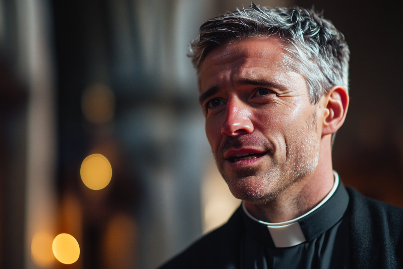 Ein Priester im Gespräch | Quelle: Midjourney