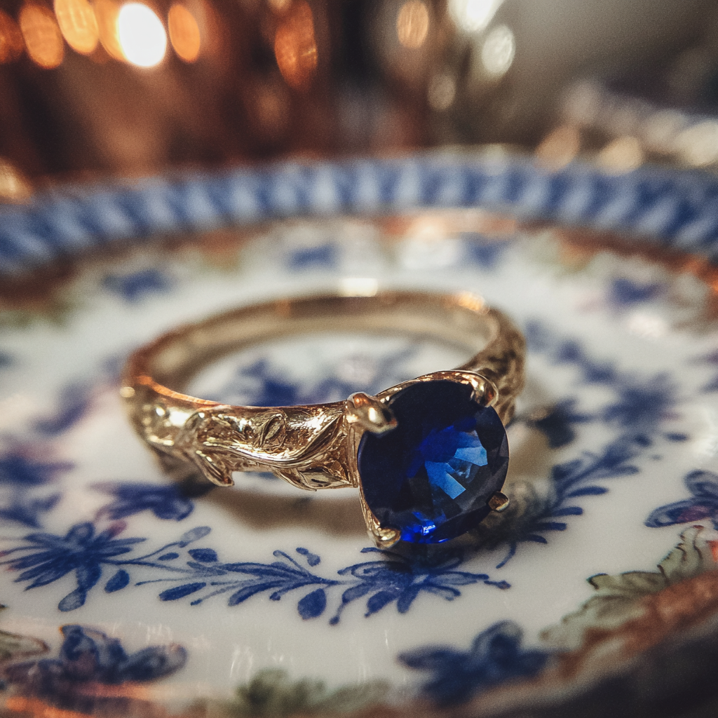 Eine Nahaufnahme eines Verlobungsrings | Quelle: Midjourney