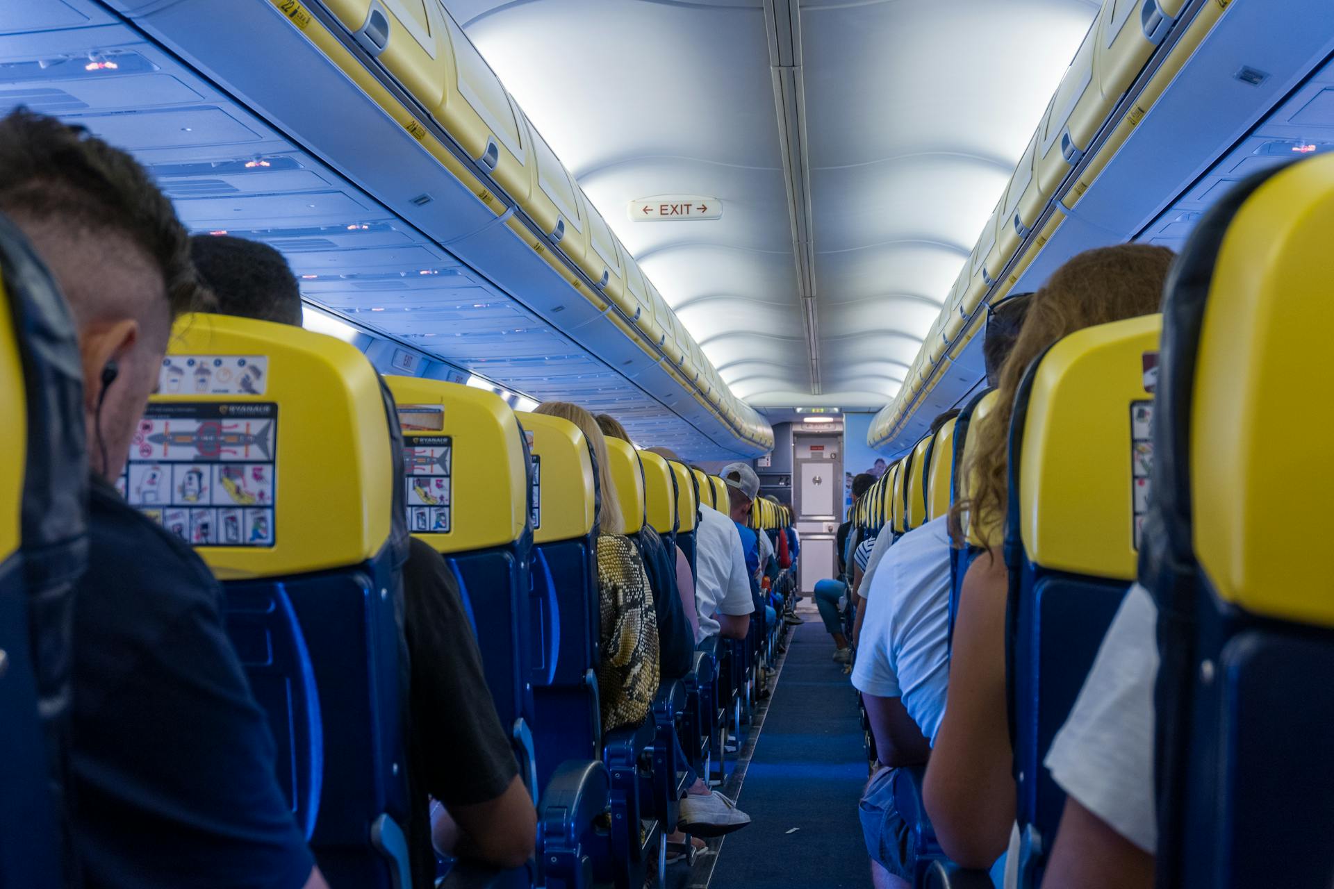 Passagiere in einem Flugzeug | Quelle: Pexels