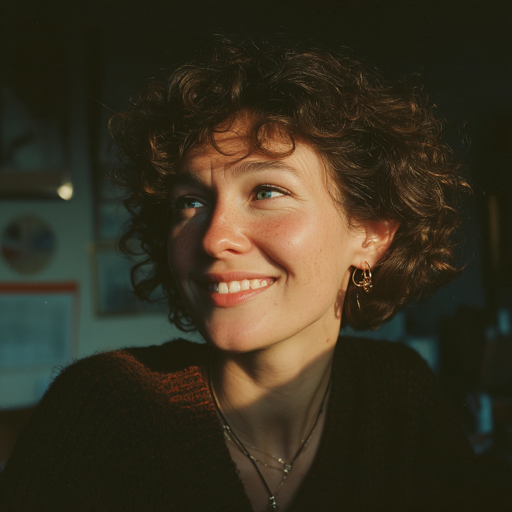 Eine glückliche Frau | Quelle: Midjourney