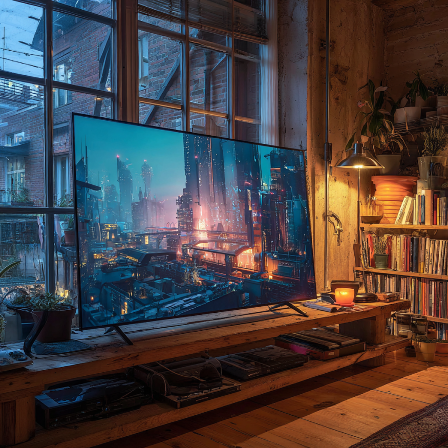 Ein brandneuer Fernseher | Quelle: Midjourney