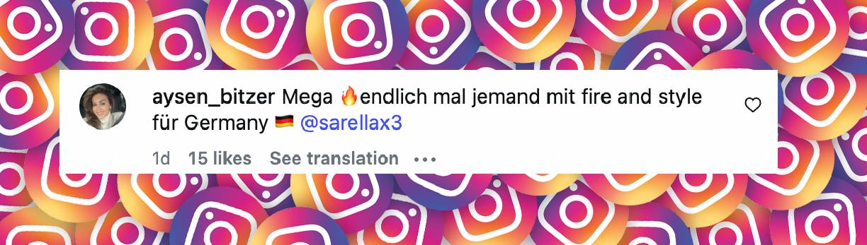 Instagram-Kommentar | Quelle: instagram.com/p/DVUngeBAuUf/?hl=en